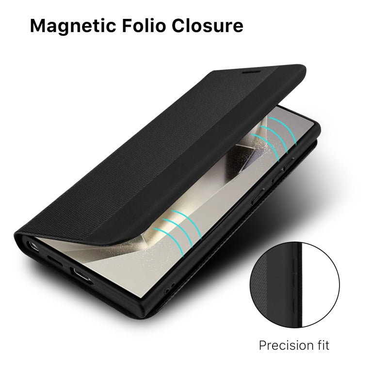 MyBat Pro Executive Series Wallet Case for Samsung Galaxy S24 Ultra - Black