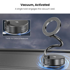 MyBat Pro FlexHold Magnetic Gooseneck Vacuum Suction Phone Holder - BlackMybat Pro
