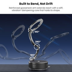 MyBat Pro FlexHold Magnetic Gooseneck Vacuum Suction Phone Holder - BlackMybat Pro