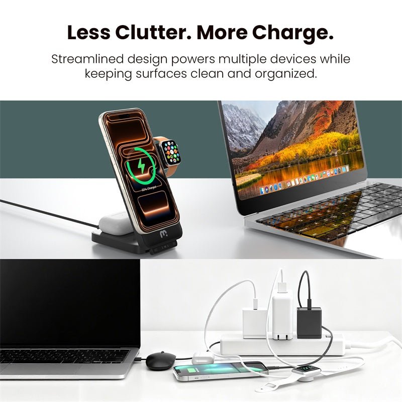 MyBat Pro FlipSide 3 - in - 1 Folding Magnetic Charging Dock with LED LightMyBat Pro