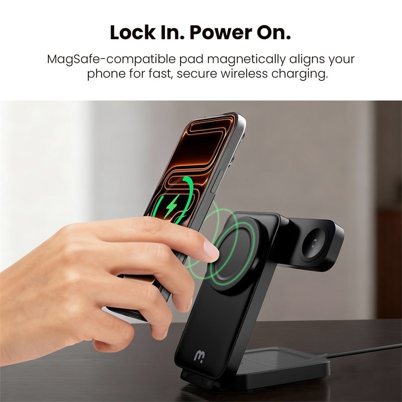 MyBat Pro FlipSide 3 - in - 1 Folding Magnetic Charging Dock with LED LightMyBat Pro