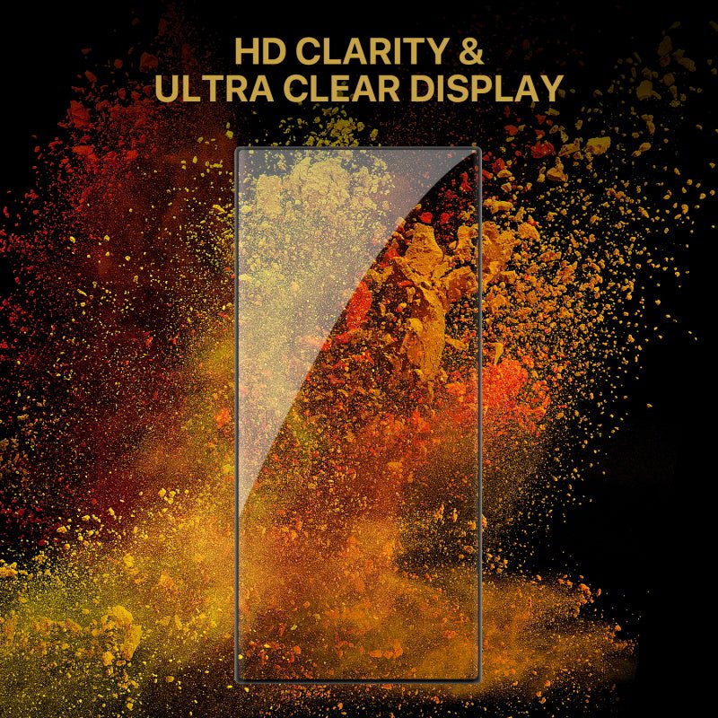 MyBat Pro Full Coverage Tempered Glass Screen Protector (Fingerprint Unlock) for Samsung Galaxy S24 Ultra - Black