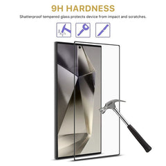 MyBat Pro Full Coverage Tempered Glass Screen Protector (Fingerprint Unlock) for Samsung Galaxy S24 Ultra - Black