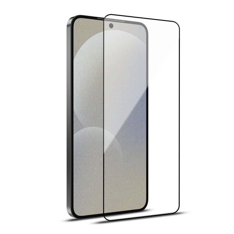 MyBat Pro Full Coverage Tempered Glass Screen Protector (Fingerprint Unlock) for Samsung Galaxy S25 / Galaxy S24 - Black