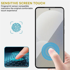 MyBat Pro Full Coverage Tempered Glass Screen Protector (Fingerprint Unlock) for Samsung Galaxy S25 Plus / Galaxy S24 Plus - Black