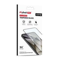 MyBat Pro Full Coverage Tempered Glass Screen Protector (Fingerprint Unlock) for Samsung Galaxy S25 Plus / Galaxy S24 Plus - Black