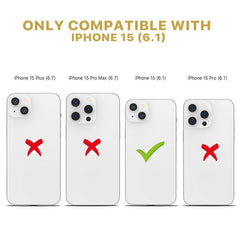 MyBat Pro Full Coverage Tempered Glass Screen Protector for Apple iPhone 15 (6.1)iPhone 15