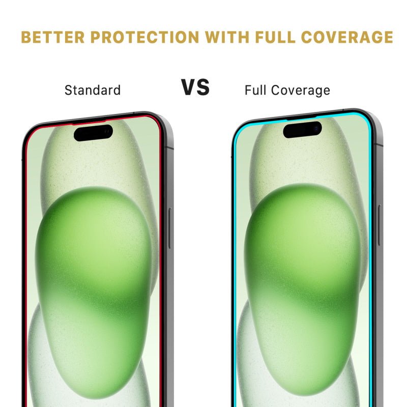MyBat Pro Full Coverage Tempered Glass Screen Protector for Apple iPhone 15 PlusiPhone 15 Plus