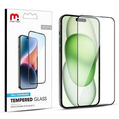 MyBat Pro Full Coverage Tempered Glass Screen Protector for Apple iPhone 15 PlusiPhone 15 Plus
