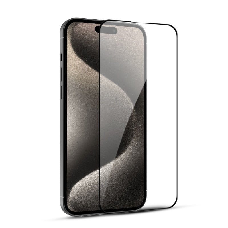 MyBat Pro Full Coverage Tempered Glass Screen Protector for Apple iPhone 15 Pro (6.1)iPhone 15 Pro