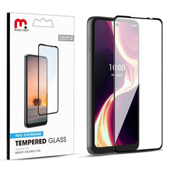 MyBat Pro Full Coverage Tempered Glass Screen Protector for Boost Celero 5G (2024) - BlackCelero 5G