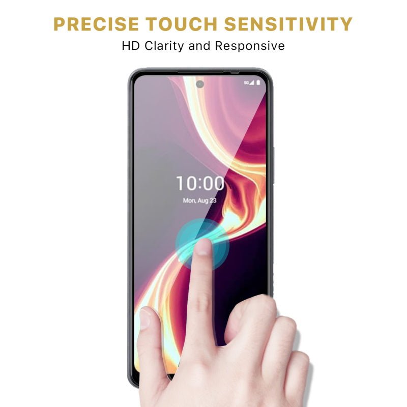 MyBat Pro Full Coverage Tempered Glass Screen Protector for Boost Celero 5G Plus (2024) - BlackCelero 5G Plus