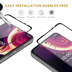 MyBat Pro Full Coverage Tempered Glass Screen Protector for Boost Celero 5G Plus (2024) - BlackCelero 5G Plus