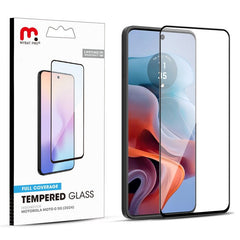 MyBat Pro Full Coverage Tempered Glass Screen Protector for Motorola Moto G 5G (2024) - BlackMoto G 5G 2024