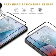 MyBat Pro Full Coverage Tempered Glass Screen Protector for Motorola Moto G 5G (2024) - BlackMoto G 5G 2024