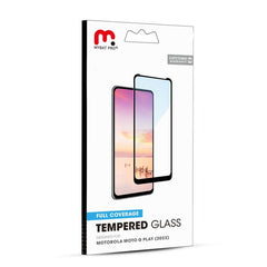MyBat Pro Full Coverage Tempered Glass Screen Protector for Motorola Moto G Play (2023) - BlackMyBat Pro
