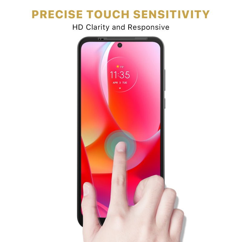 MyBat Pro Full Coverage Tempered Glass Screen Protector for Motorola Moto G Play (2023) - BlackMyBat Pro