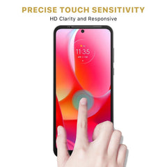 MyBat Pro Full Coverage Tempered Glass Screen Protector for Motorola Moto G Play (2023) - BlackMyBat Pro