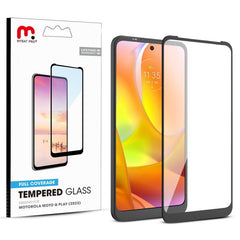 MyBat Pro Full Coverage Tempered Glass Screen Protector for Motorola Moto G Play (2023) - BlackMyBat Pro