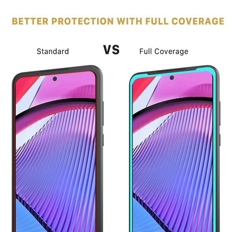 MyBat Pro Full Coverage Tempered Glass Screen Protector for Motorola Moto G Power 5G (2023) - BlackMyBat Pro