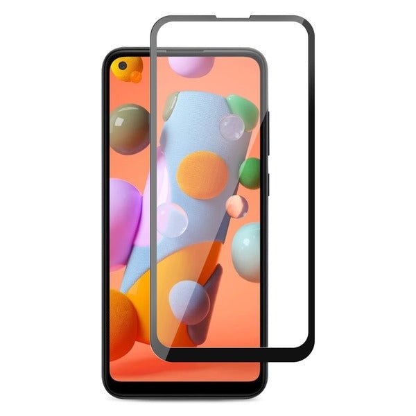 Galaxy A11 Full Coverage Tempered Glass MyBat Pro