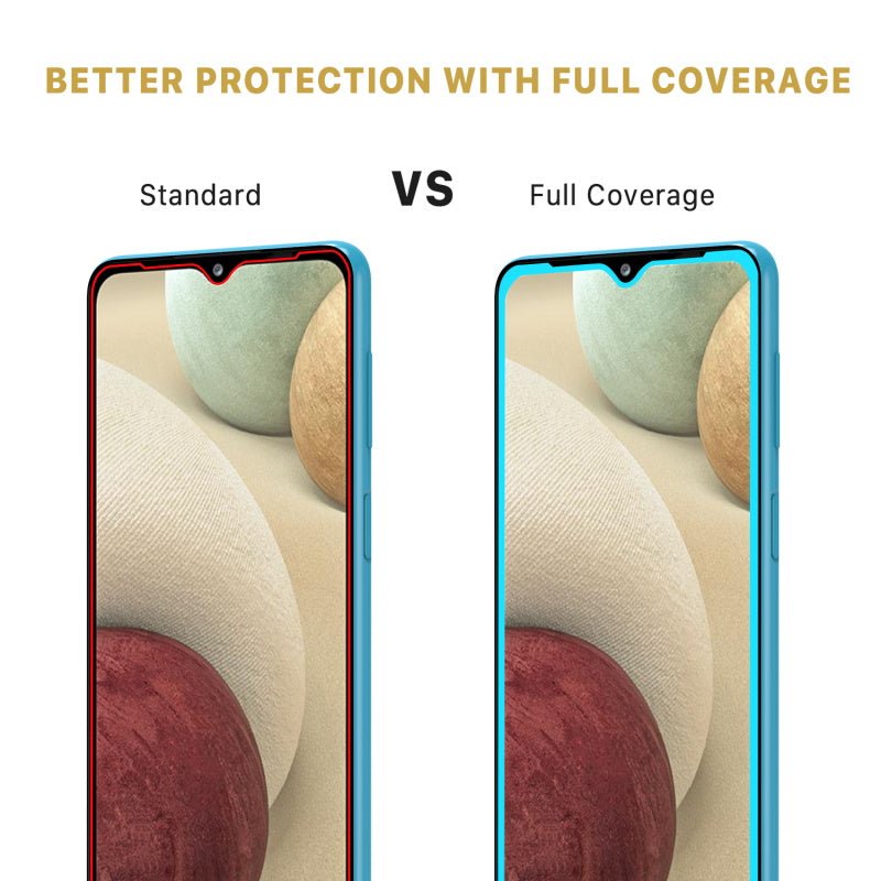 MyBat Pro Full Coverage Tempered Glass Screen Protector for Samsung Galaxy A12 5G - Clear