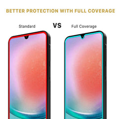 MyBat Pro Full Coverage Tempered Glass Screen Protector for Samsung Galaxy A15 5G - Black