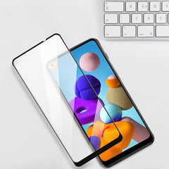 MyBat Pro Full Coverage Tempered Glass Screen Protector for Samsung Galaxy A21 - Clear