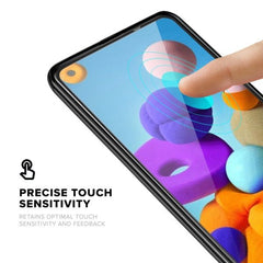 MyBat Pro Full Coverage Tempered Glass Screen Protector for Samsung Galaxy A21 - Clear