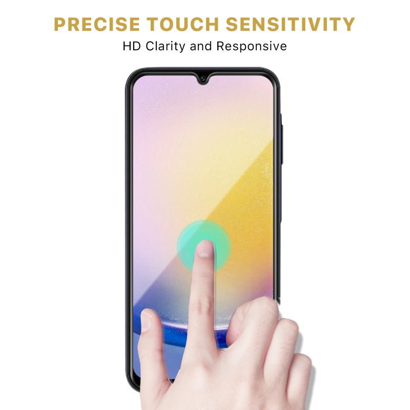 MyBat Pro Full Coverage Tempered Glass Screen Protector for Samsung Galaxy A25 5G - Black