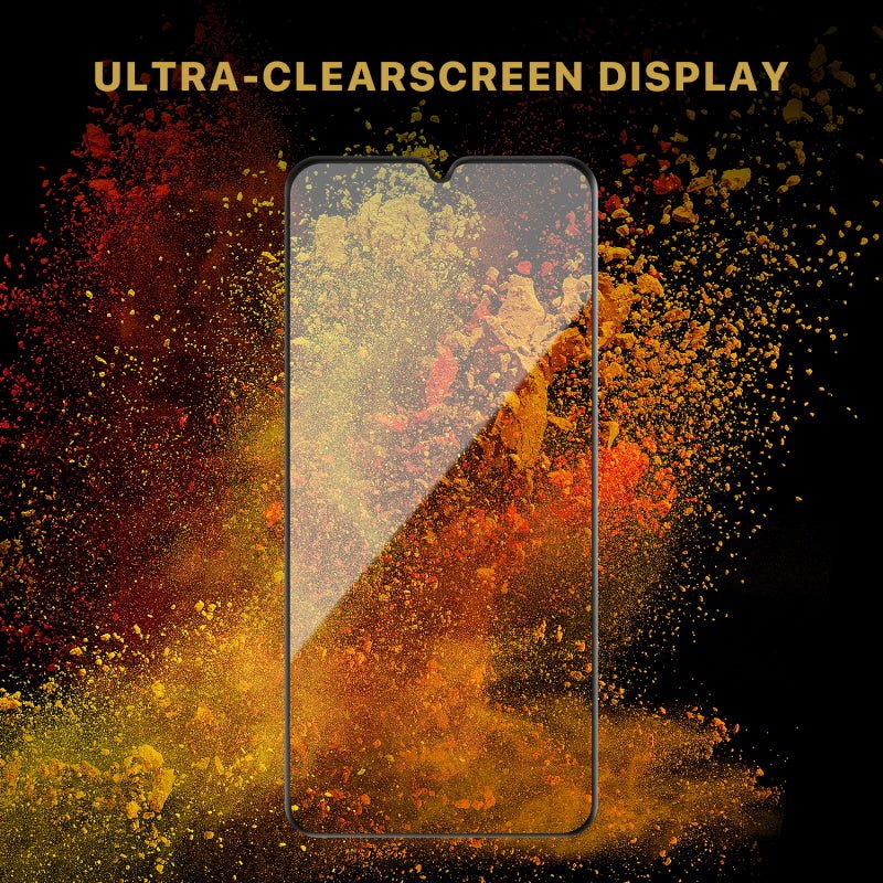 MyBat Pro Full Coverage Tempered Glass Screen Protector for Samsung Galaxy A25 5G - Black