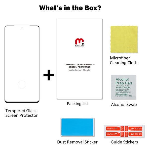 MyBat Pro Full Coverage Tempered Glass Screen Protector w/ Fingerprint Unlock for Samsung Galaxy Note 20 - Clear