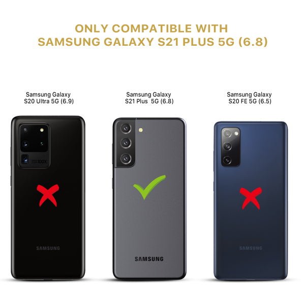 MyBat Pro Full Coverage Tempered Glass Screen Protector w/ Fingerprint Unlock for Samsung Galaxy S21 Plus - Clear