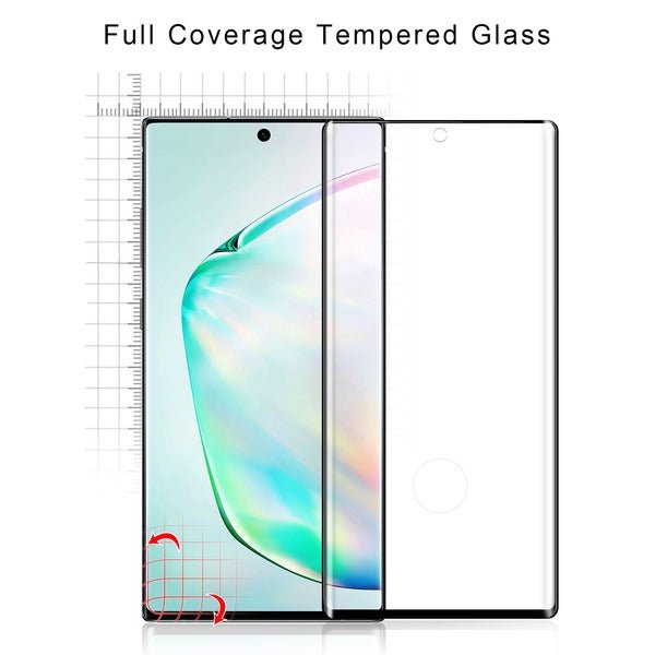 MyBat Pro Full Curve Coverage Tempered Glass Screen Protector for Samsung Galaxy Note 10 Plus 5G / Note 10 (6.8) - Clear