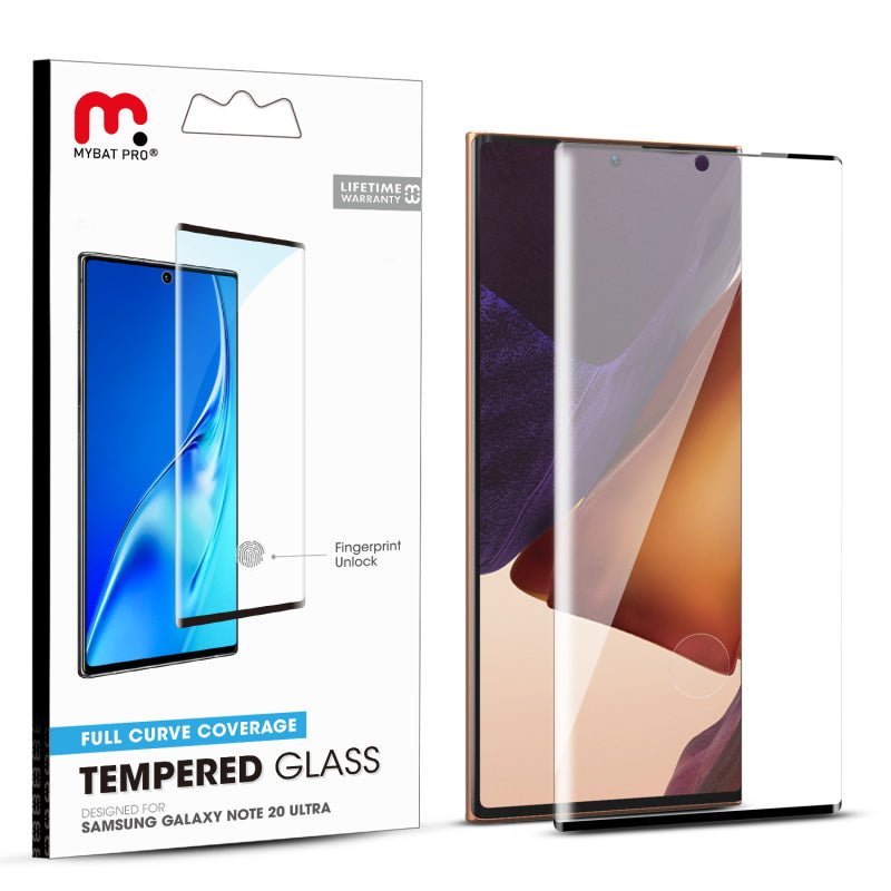 MyBat Pro Full Curve Coverage Tempered Glass Screen Protector for Samsung Galaxy Note 20 Ultra - Clear