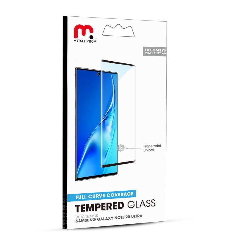 MyBat Pro Full Curve Coverage Tempered Glass Screen Protector for Samsung Galaxy Note 20 Ultra - Clear