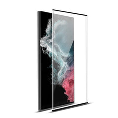 MyBat Pro Full Curve Coverage Tempered Glass Screen Protector for Samsung Galaxy S22 Ultra - Clear