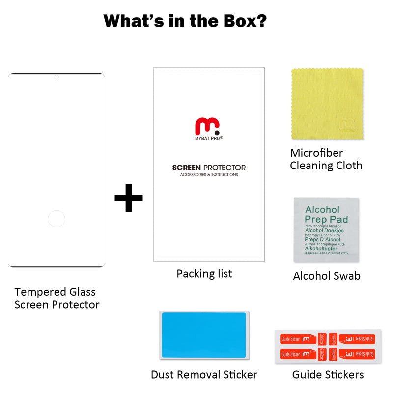 MyBat Pro Full Curve Coverage Tempered Glass Screen Protector for Samsung Galaxy S22 Ultra - Clear