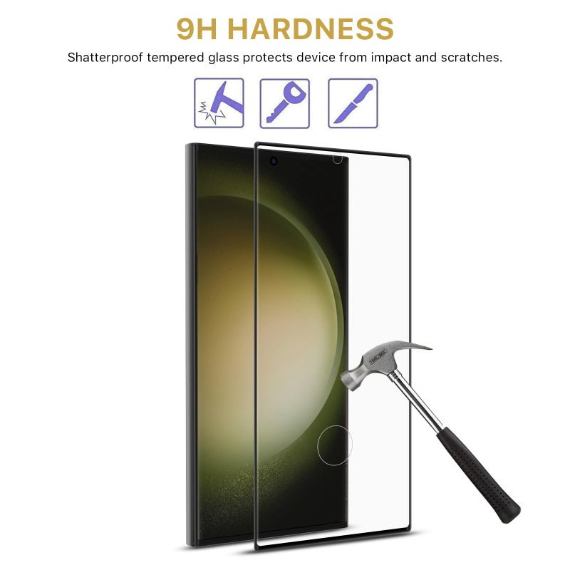 MyBat Pro Full Curve Coverage Tempered Glass Screen Protector for Samsung Galaxy S23 UltraMyBat Pro