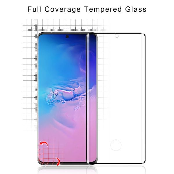MyBat Pro Full Curve Coverage Tempered Glass Screen Protector for Samsung S20 Ultra (6.9) - Clear