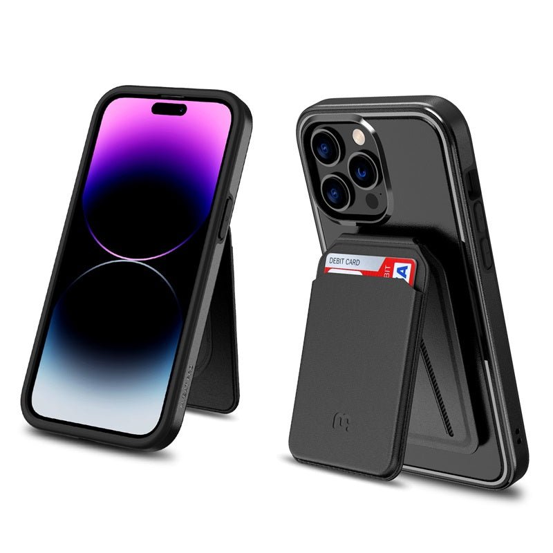 MyBat Pro Fuse Series Case Bundle + MagStash Wallet Folio for Apple iPhone 14 Pro Max (6.7)