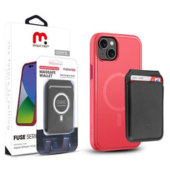 MyBat Pro Fuse Series Case Bundle + MagStash Wallet Folio for Apple iPhone 15 (6.1)