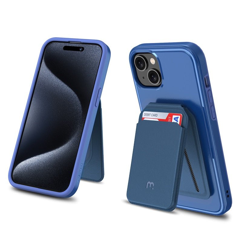 MyBat Pro Fuse Series Case Bundle + MagStash Wallet Folio for Apple iPhone 15 (6.1)iPhone 15