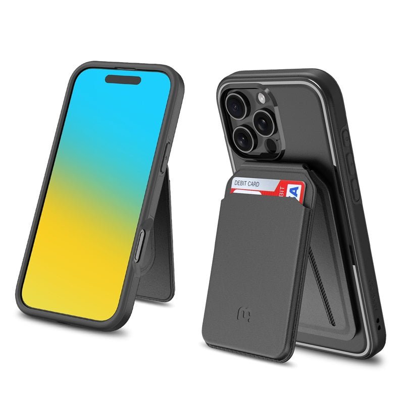 MyBat Pro Fuse Series Case Bundle + MagStash Wallet Folio for Apple iPhone 16 Pro MaxiPhone 16 Pro Max