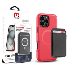 MyBat Pro Fuse Series Case Bundle + MagStash Wallet Folio for Apple iPhone 16 Pro Max