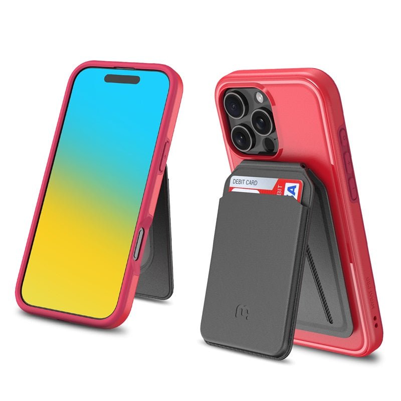 MyBat Pro Fuse Series Case Bundle + MagStash Wallet Folio for Apple iPhone 16 Pro MaxiPhone 16 Pro Max