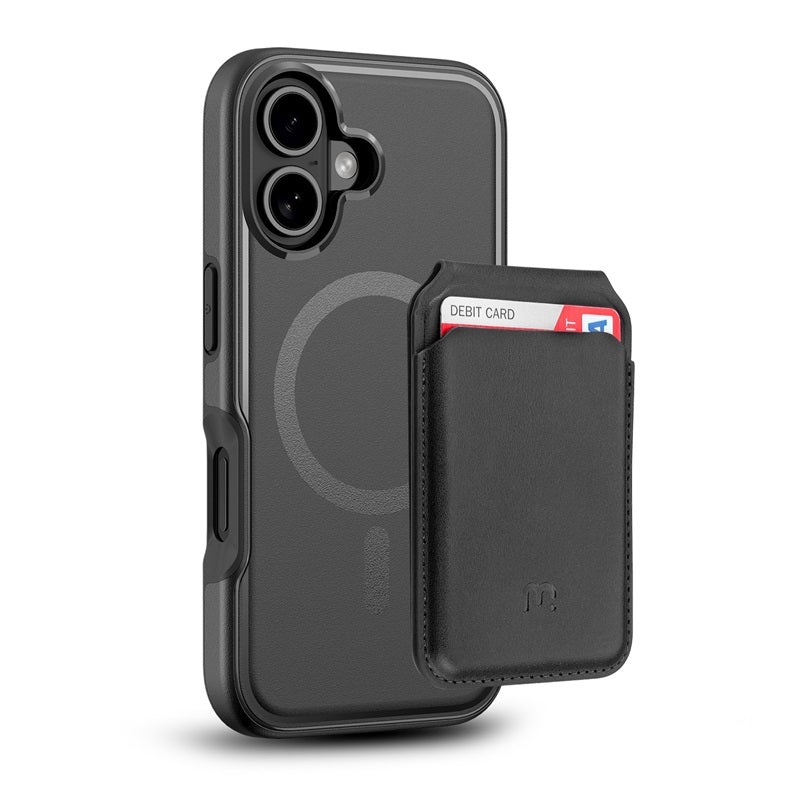 MyBat Pro Fuse Series Case Bundle + MagStash Wallet Folio for Apple iPhone 16