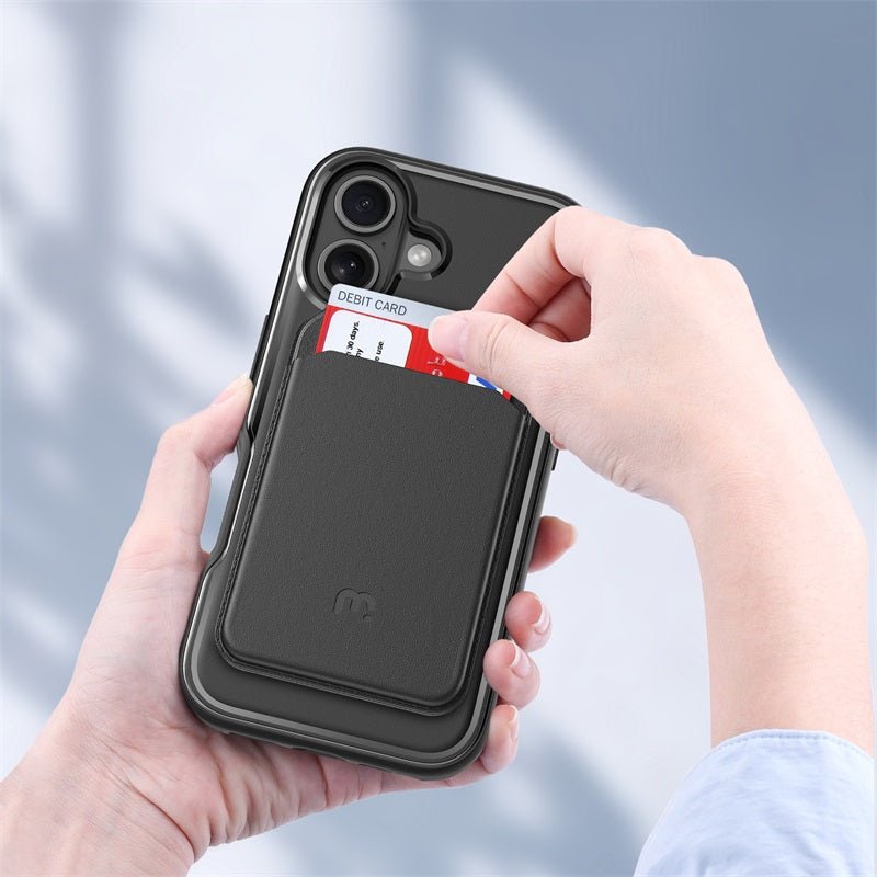 MyBat Pro Fuse Series Case Bundle + MagStash Wallet Folio for Apple iPhone 16