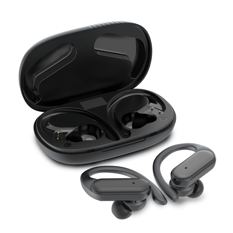 MyBat Pro Glide True Wireless Earhooks Earbuds with Charging Case - BlackMyBat Pro