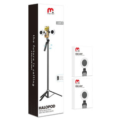 MyBat Pro HaloPod Tripod Selfie Stick with Two Ring Light & Balance HandleMyBat Pro